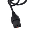 Plugue de ângulo NEMA 5-15P para IEC C13 Lock Connector PC Cabo de alimentação